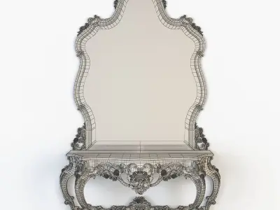 classic console table 3D model
