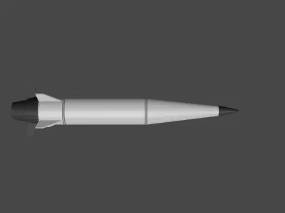 Kh-47m2 Hypersonic Missile 3D model