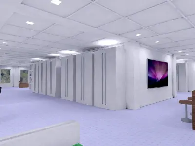 File Cabinet Large SHC Quick Office LM Low-poly 3D model