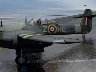 Westland Whirlwind Mk-1 3D model