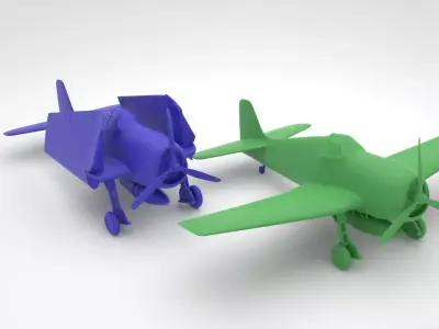 Grumman F6F Hellcat - 3d print 3D print model