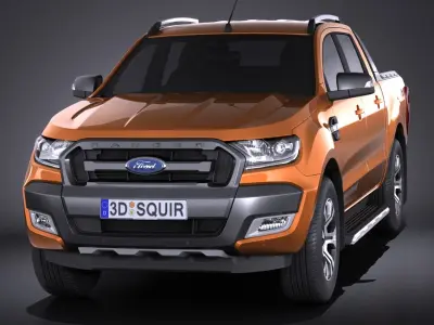 Ford Ranger wildtrak 2017 3D model