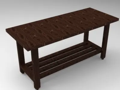 Workbench outdoor side table Free 3D model