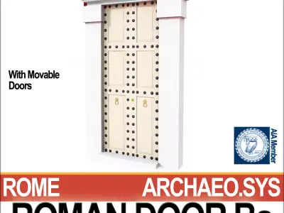 Roman Door Ba 3D model