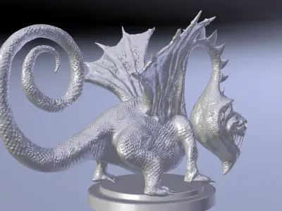 Dragon cartoon Free 3D model