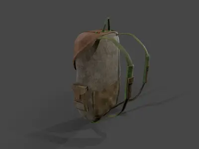 Backpack 5 Low-poly 3D model