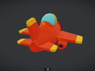 Spacecraft Jet aircraft plane 3dmodel 4 3D model