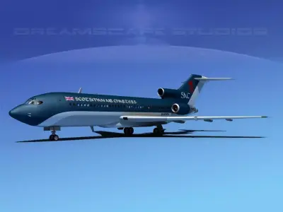Boeing 727-100 Scotsman 3D model