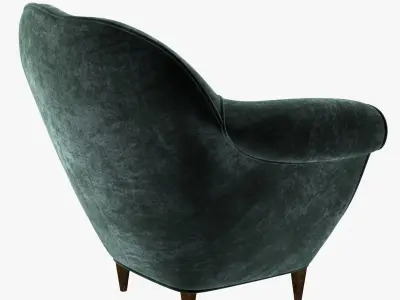 large Italian armchairs by the designer Domenico Parisi 3D model