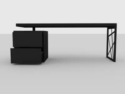 Mullins Moderrn Office Desk Free 3D model