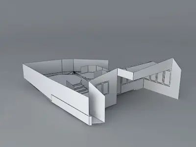 Octagonal themed garden  Free 3D model