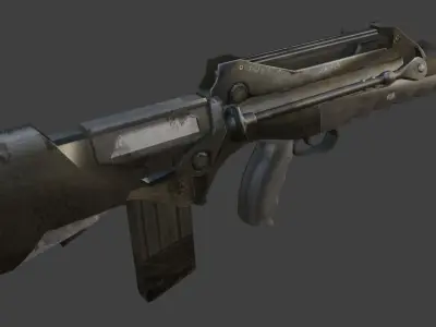 weapon famas Low-poly 3D model