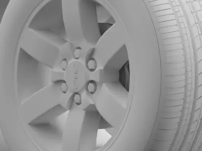 GMC Yukon Heritage Edition wheel 3D model