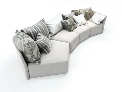 Modular sofa Indipendent Erba  Free 3D model