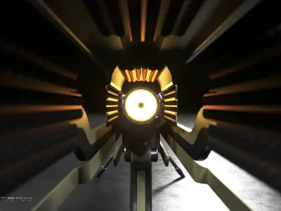 Concept Sci-fi laser rifle Free 3D model