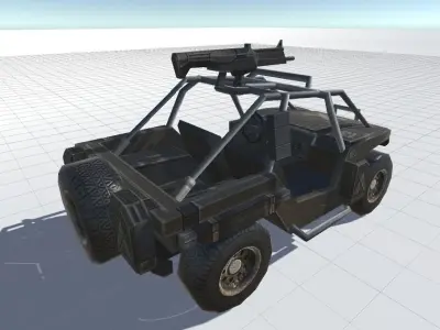 Combat Vehicle Free low-poly 3D model