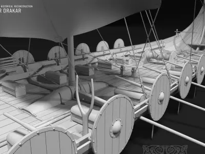 DRAKKAR VIKING SHIP and bonus 3D model