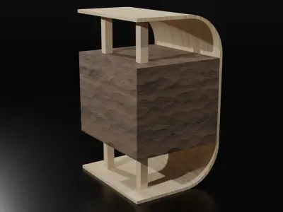 Modern Drawer Free low-poly 3D model purchase