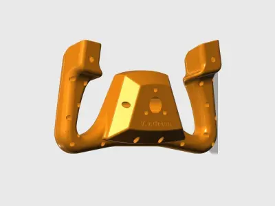 Editable Beechcraft Flight Simulator Yoke v2 3D print model