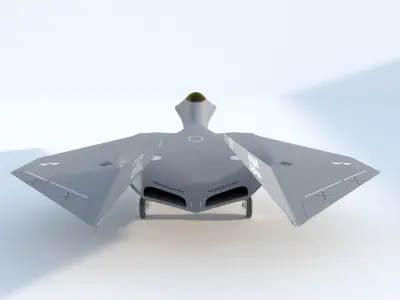Silent Falcon The next generation stealth fighter jet 3D model