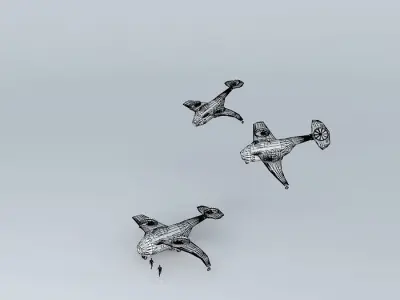 Heli Cargo Concept Free 3D model