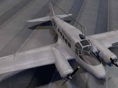 Avro 652 Anson C-1 3D model