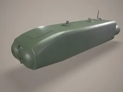  Launcher PARS 3LR With Missile X2 Low-poly 3D model