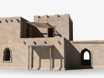 Arab x8 Low-poly 3D model