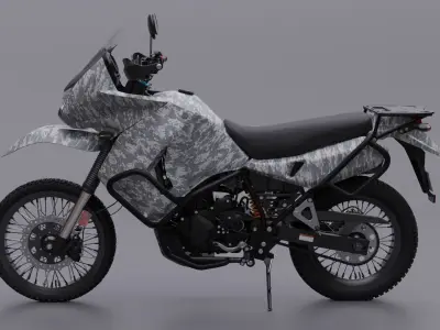 Kawasaki KLR 650 2009 Digital Cammo 3D model