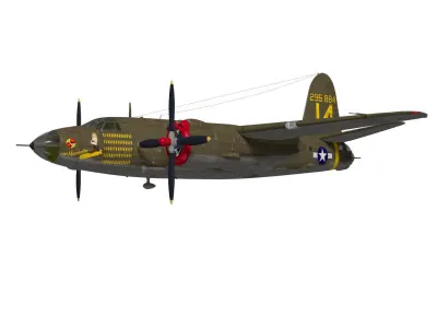 Martin B-26 Marauder 3D model