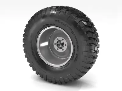 OFF ROAD WHEEL AND TIRE 6 3D model