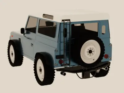 Land Rover Defender 90 Free 3D model