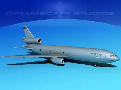 McDonnell Douglas KC-10 USAF 4 3D model