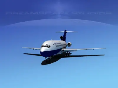 Boeing 727-100 Federal Aviation Administration 3D model