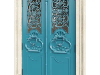Entrance classic door 101 3D model