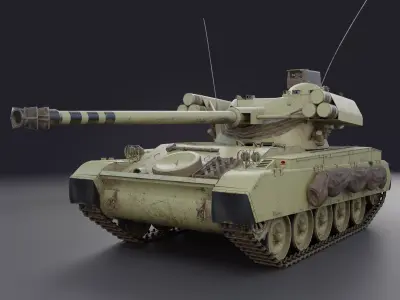 AMX-13 105 PBR Model 3D model