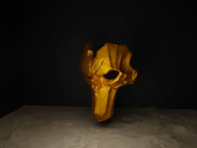 Skull Death Head Mask - Epic Skull Face Mask  3D print model