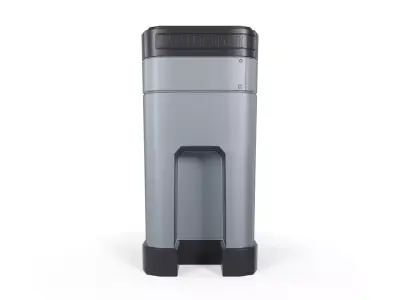 Sci-Fi Recycling Bin Low-poly 3D model