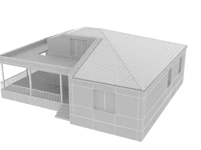 house Low-poly 3D model