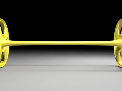 Plastic Wheel 3 3D model