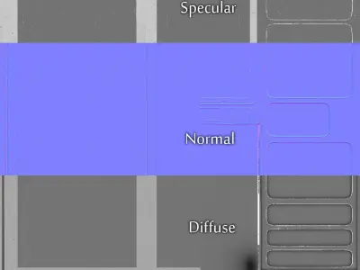 Low Poly Aircraft Trolley Low-poly 3D model