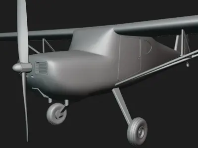 Cessna 140 in two wing versions 3D print model