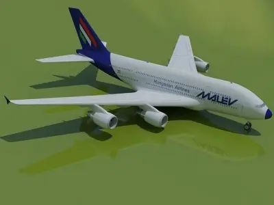 Hungaria Airlines Airbus 3D model