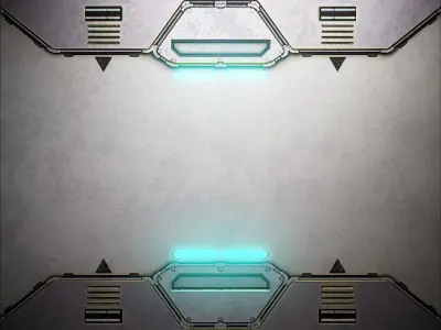 PBR Sci-Fi Texture Pack 11 Low-poly 3D model