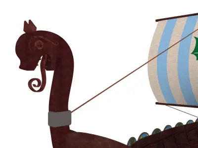 Viking Ship 2 3D model