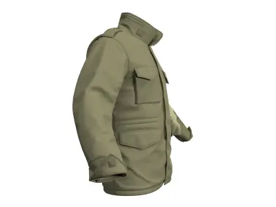 M65 Military Jacket - Marvelous Designer 3D model