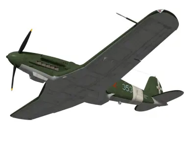Fiat G55 Centauro  Serie0 3D model