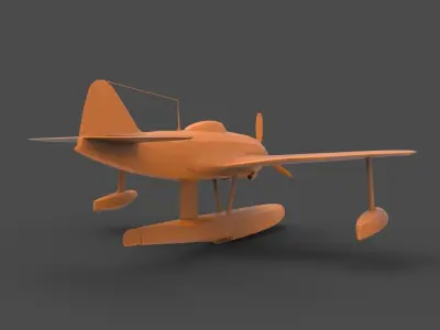 Kawanishi N1K 3D print model
