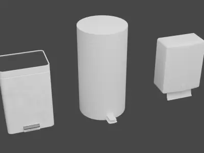 WC Stuffs Free low-poly 3D model
