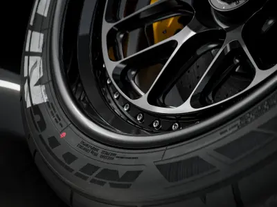 Nitto NT555 R2 Drag Radial 315 35R20 XL 106W 3D model